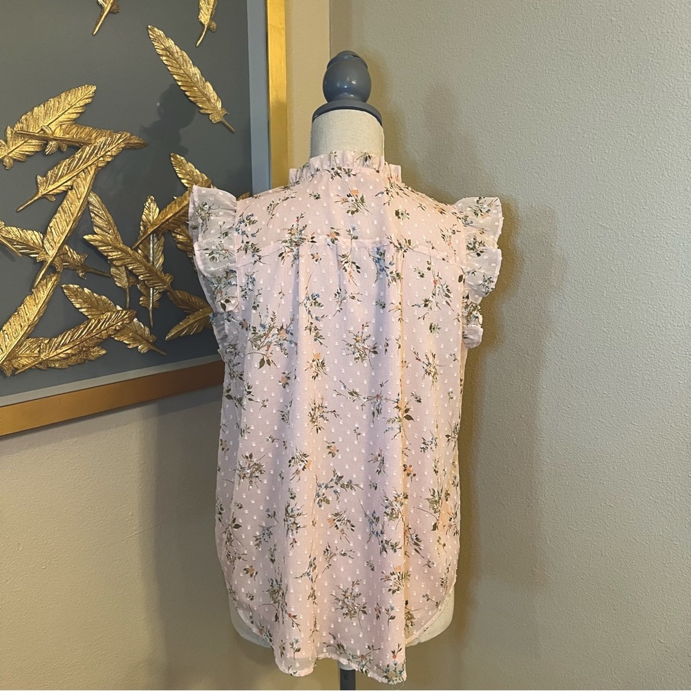 Garden Smocked Ruffle Button Top - Picture 7 of 7